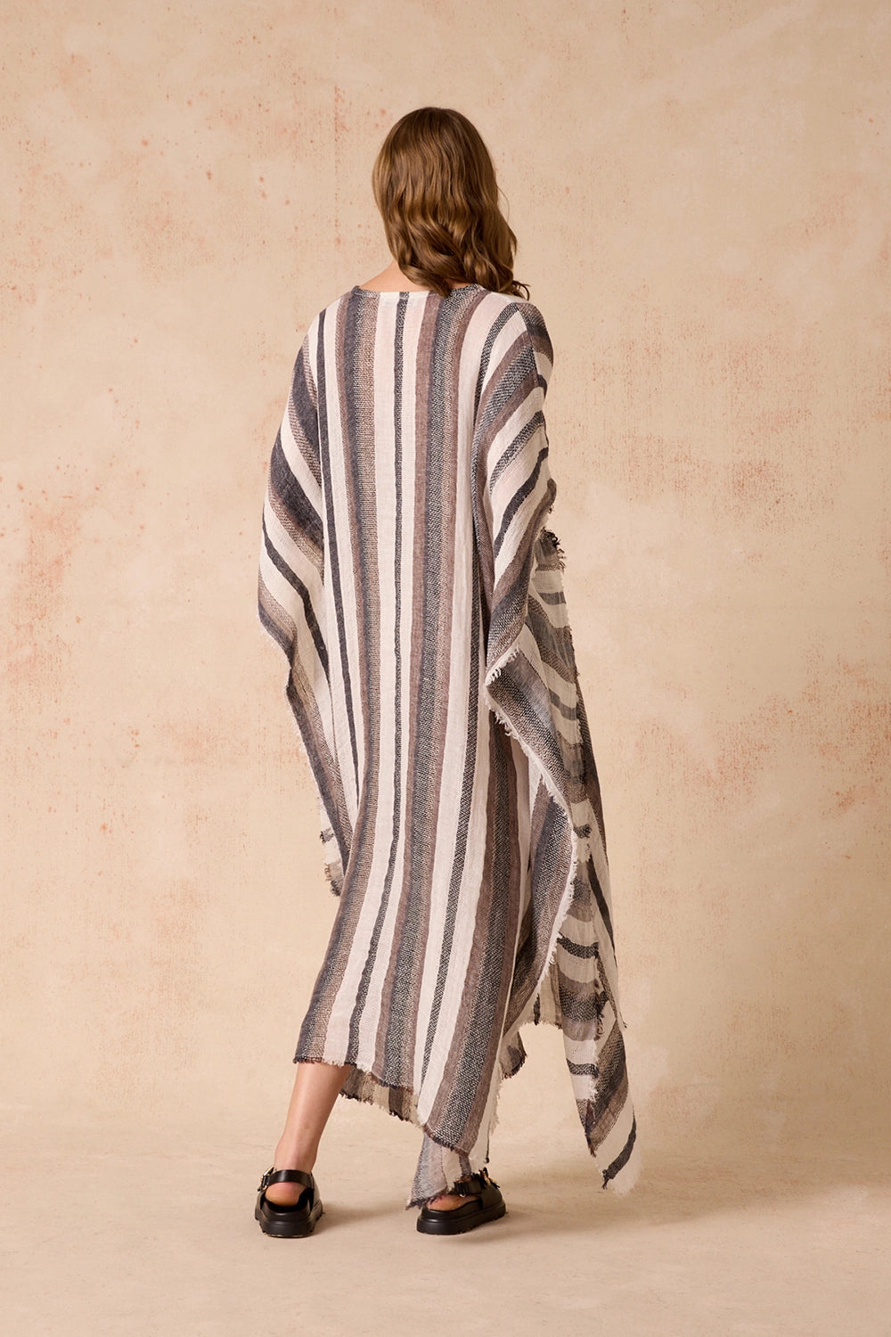 Estilo Emporio | Polla Maxi Dress - Dark Chocolate Stripe