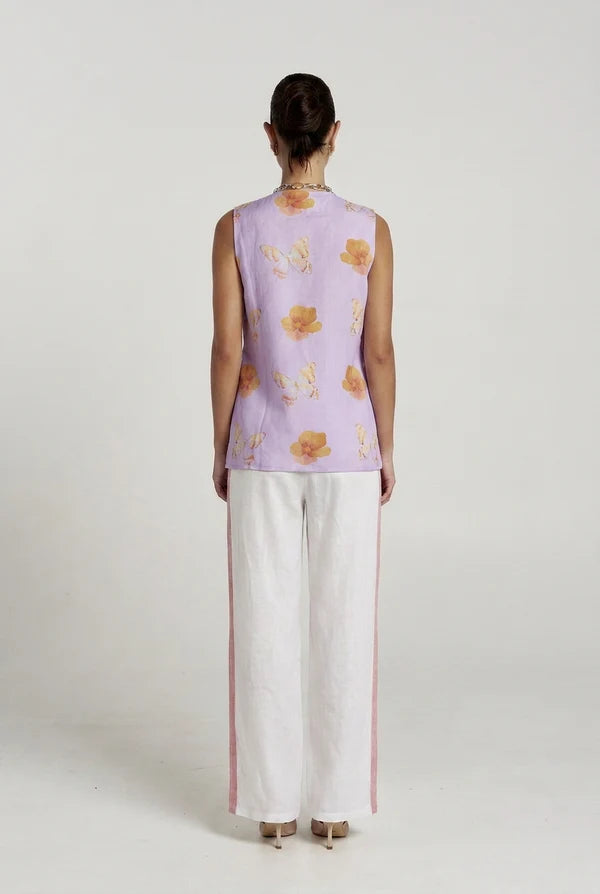 Summi Summi | Reverie Wide Leg Pant - White Reverie