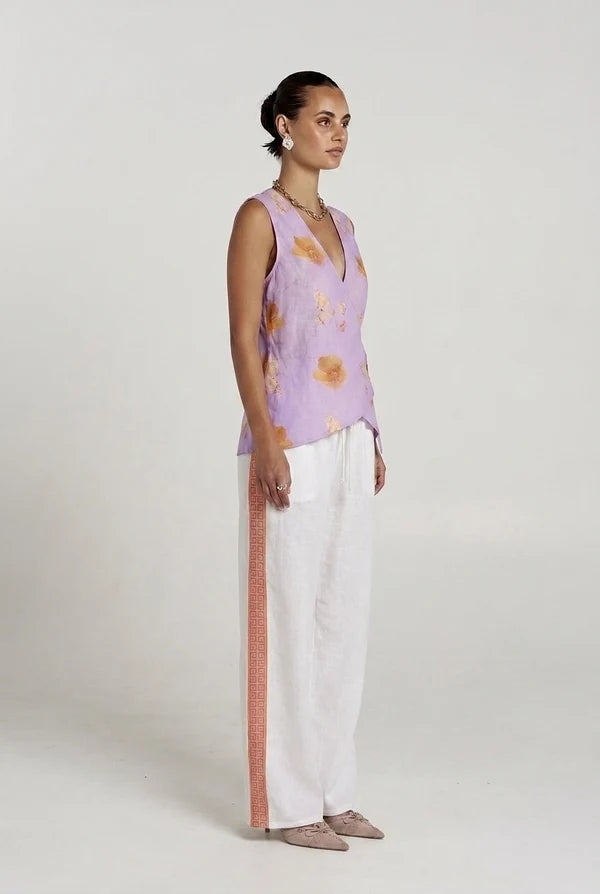 Summi Summi | Reverie Wide Leg Pant - White Reverie