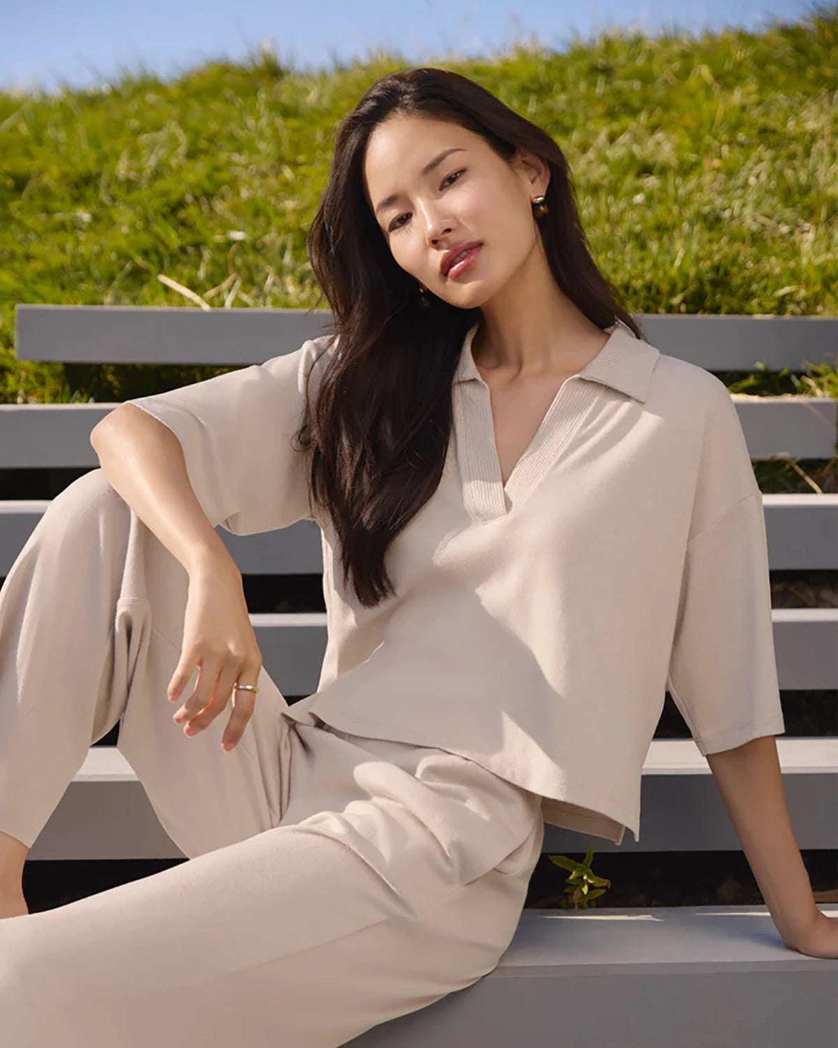 Splendid | Brooke Ss Polo - Fawn