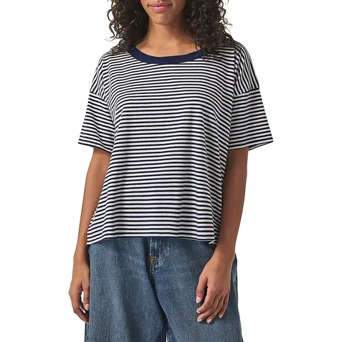 Splendid | Astrid Short Sleeve Tee - Navy Stripe