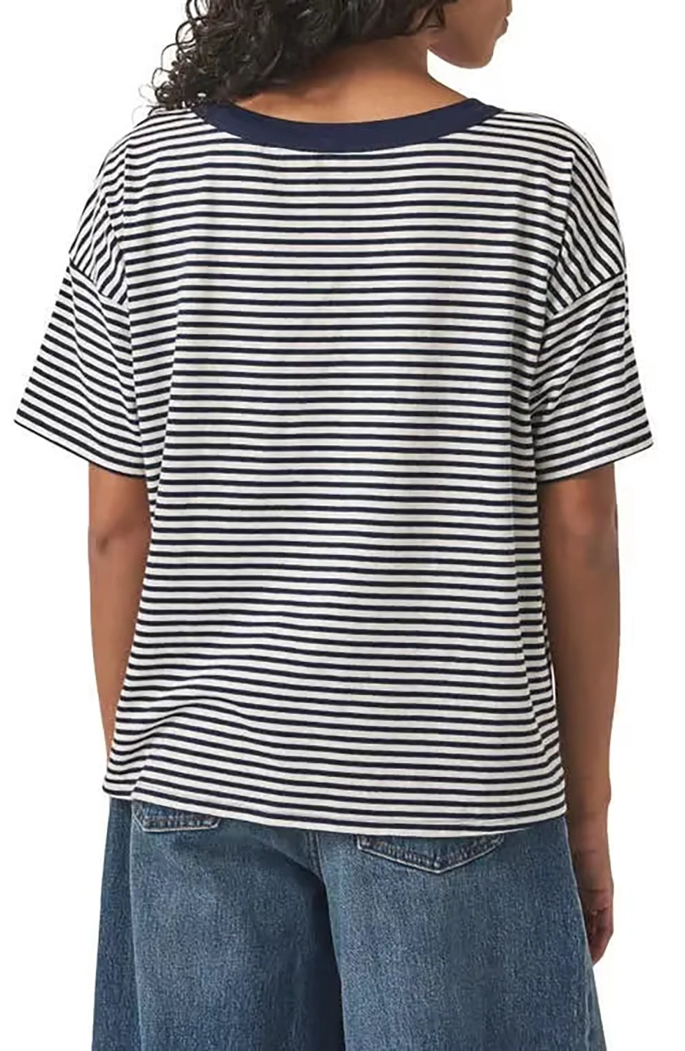 Splendid | Astrid Short Sleeve Tee - Navy Stripe