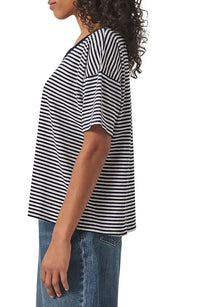 Splendid | Astrid Short Sleeve Tee - Navy Stripe