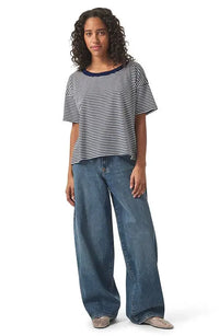 Splendid | Astrid Short Sleeve Tee - Navy Stripe