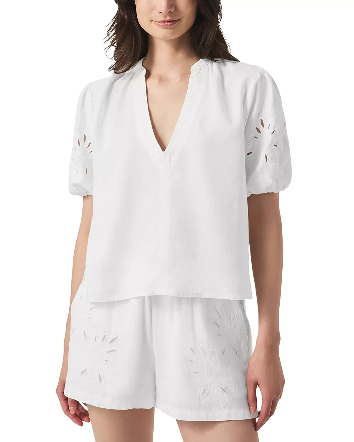 Splendid | Cayden Emb Blouse - White