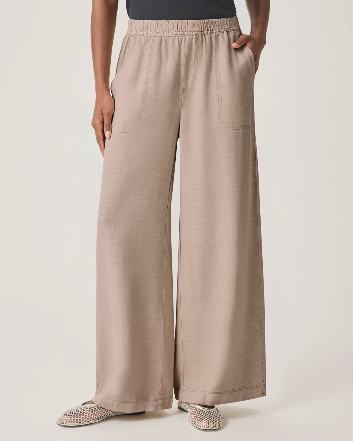 Splendid | Angie Palazzo Pant - Fawn