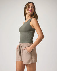 Splendid | Campside Crotchet Short - Fawn