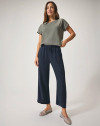Splendid | Angie Crop Wide Leg - Navy