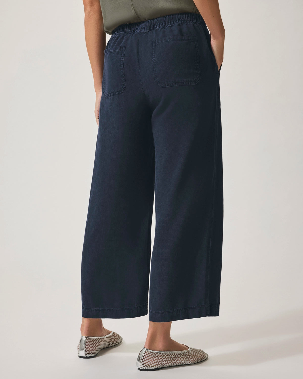 Splendid | Angie Crop Wide Leg - Navy
