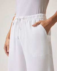 Splendid | Angie Crop Wide Leg - White