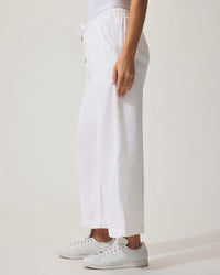 Splendid | Angie Crop Wide Leg - White