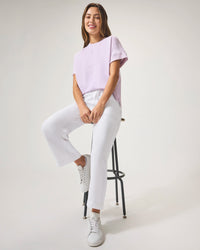 Splendid | Angie Crop Wide Leg - White