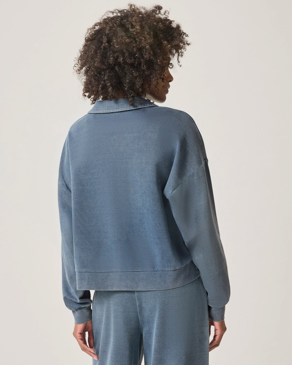 Splendid | Indigo Polo Sweatshirt - Indigo