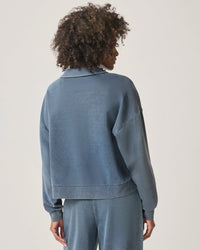 Splendid | Indigo Polo Sweatshirt - Indigo