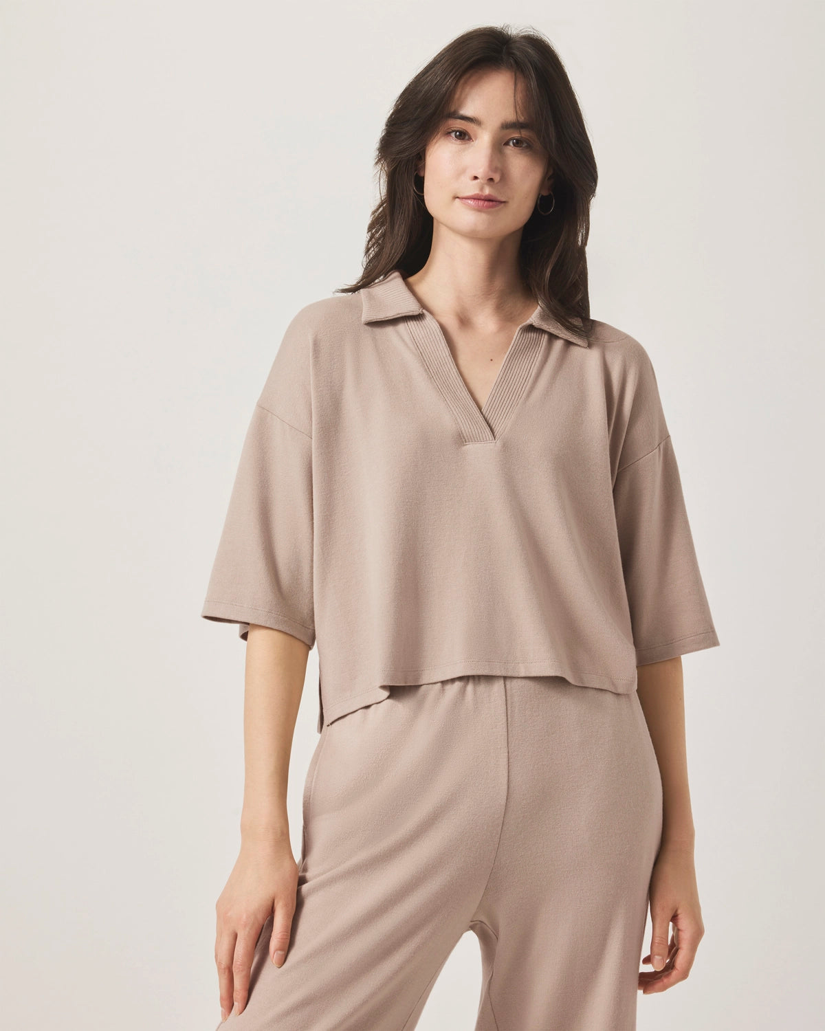 Splendid | Brooke Ss Polo - Fawn