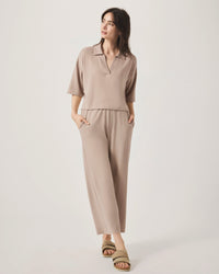 Splendid | Brooke Ss Polo - Fawn