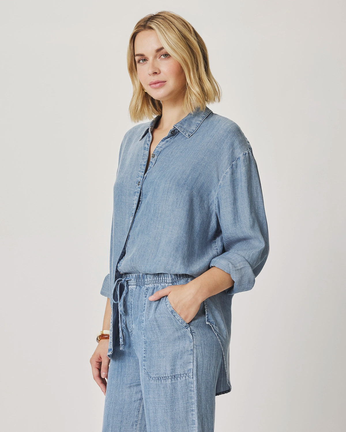 Splendid | Indigo Button Down - Indigo