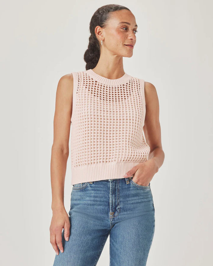 Splendid | Camellia Sweater Tank - Rose Petal