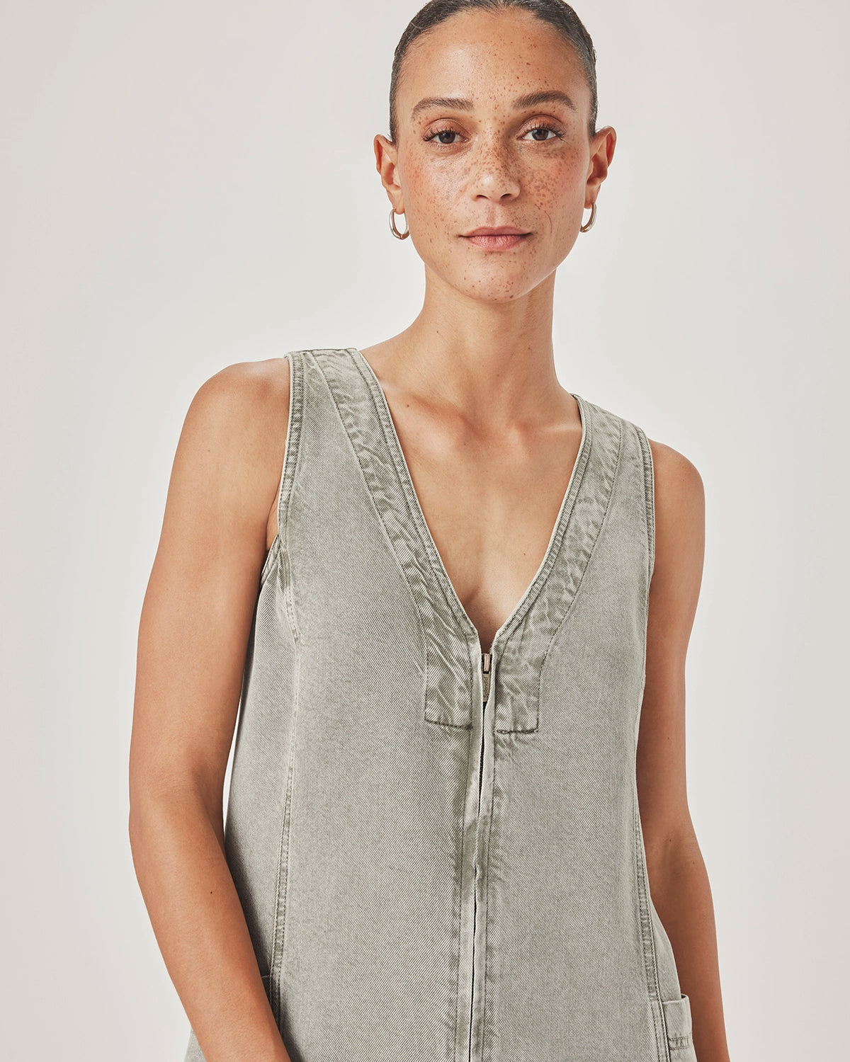 Splendid | Lounge Denim Mini Dress - Eucalyptus