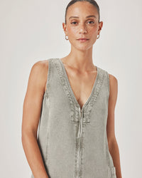 Splendid | Lounge Denim Mini Dress - Eucalyptus