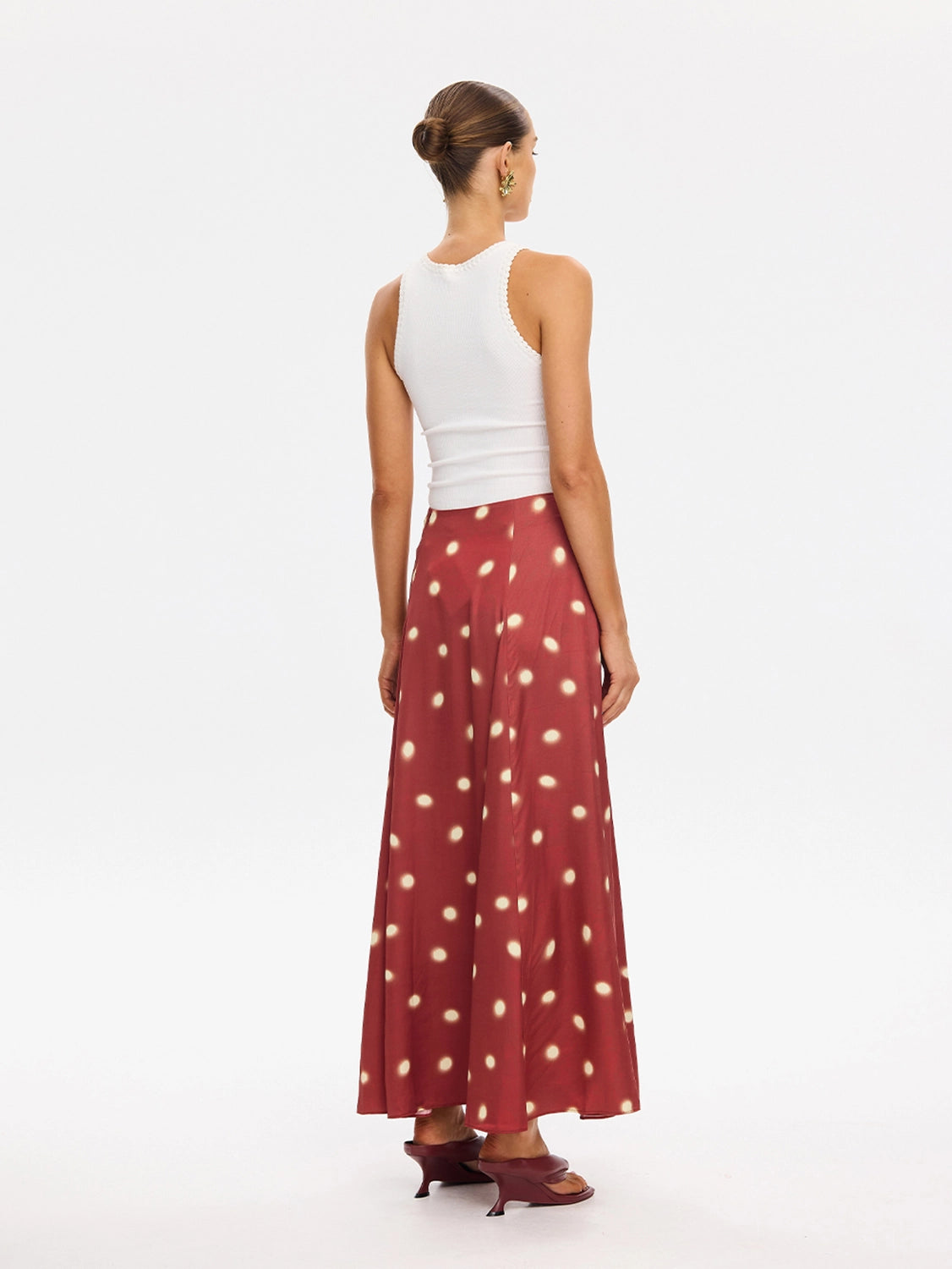 KIVARI | Saro Maxi Skirt - Brick