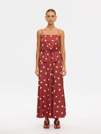 KIVARI | Saro Maxi Skirt - Brick