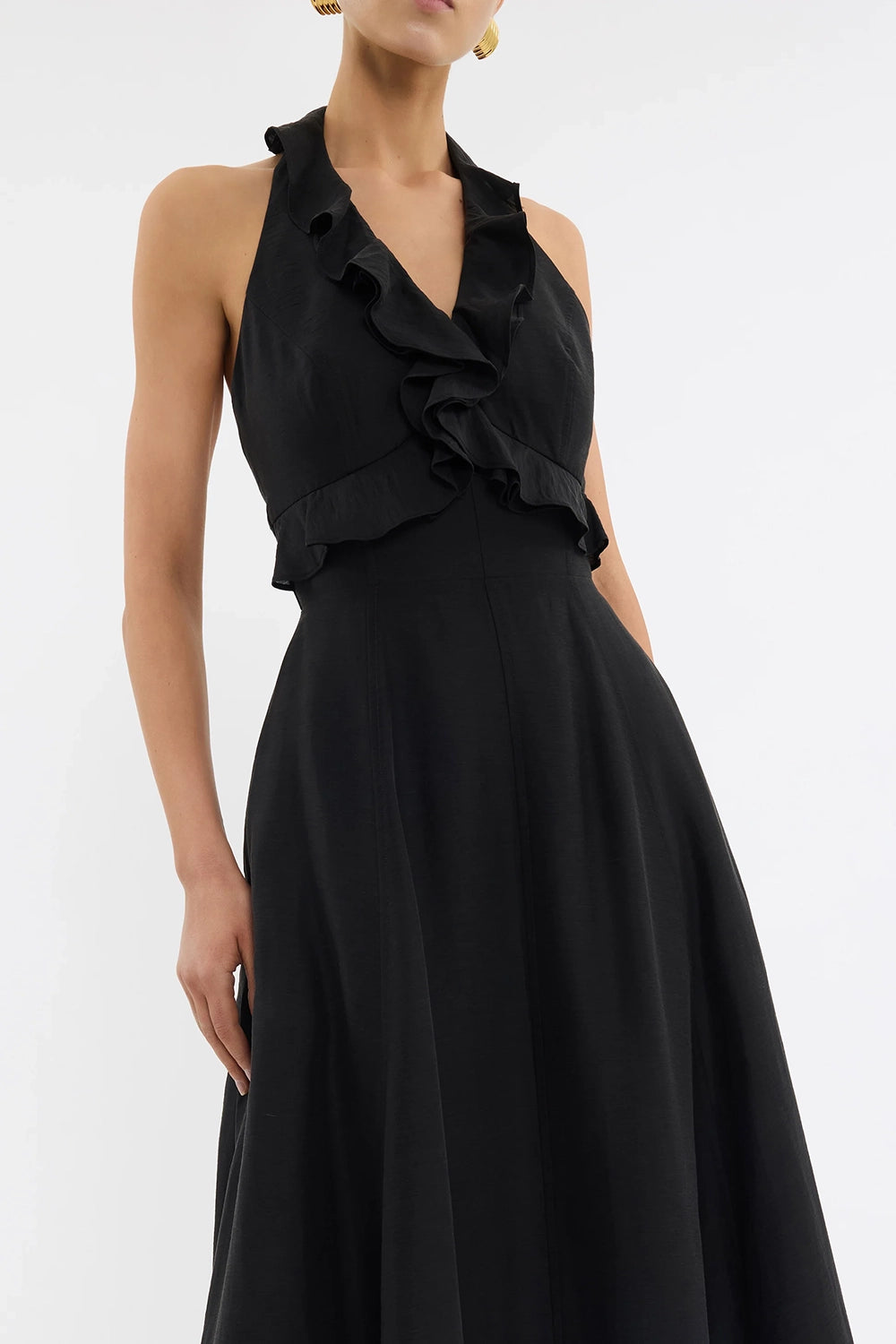 REBECCA VALLANCE | SABLE MIDI - BLACK