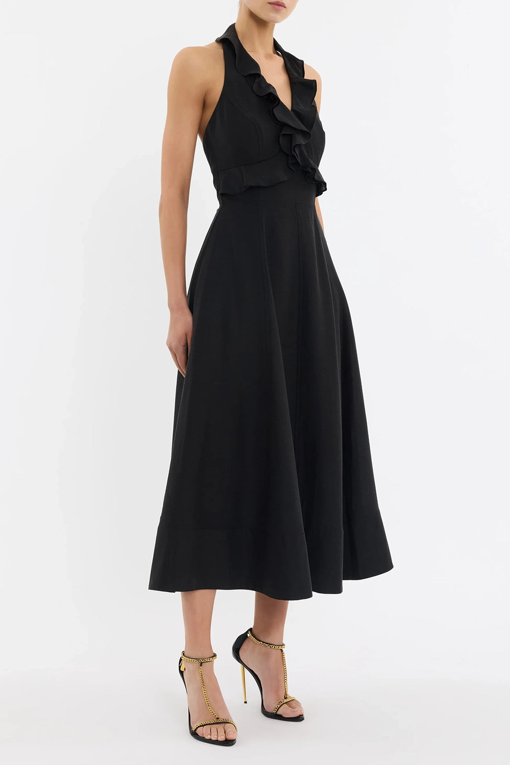 REBECCA VALLANCE | SABLE MIDI - BLACK