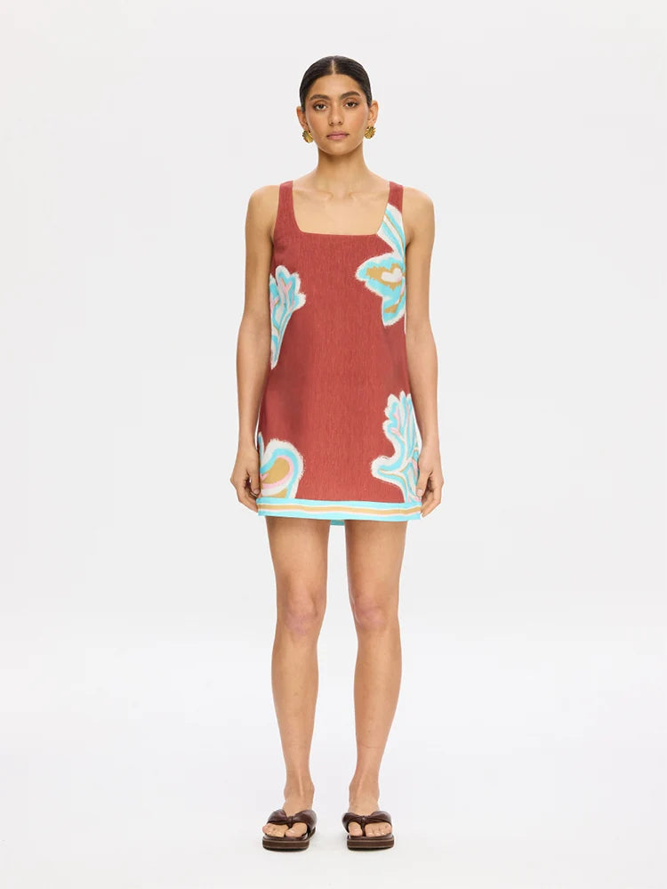 KIVARI | Enzo Mini Dress - Maroon