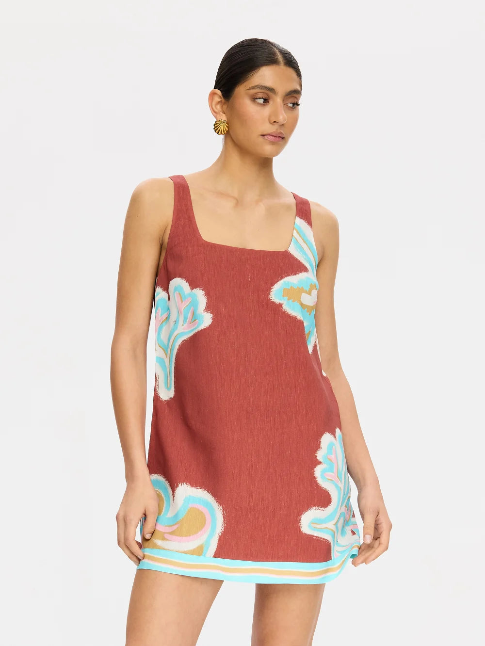 KIVARI | Enzo Mini Dress - Maroon