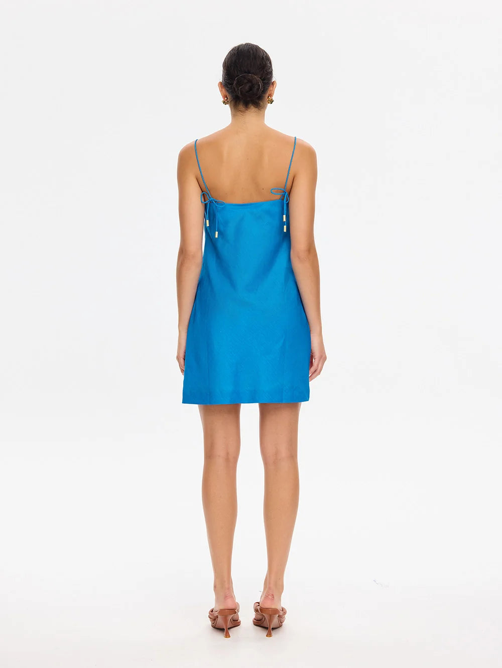 KIVARI | Fleur Mini Dress - Blue Ivory