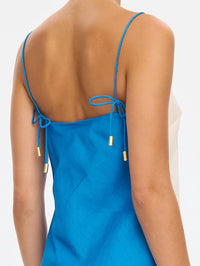 KIVARI | Fleur Mini Dress - Blue Ivory
