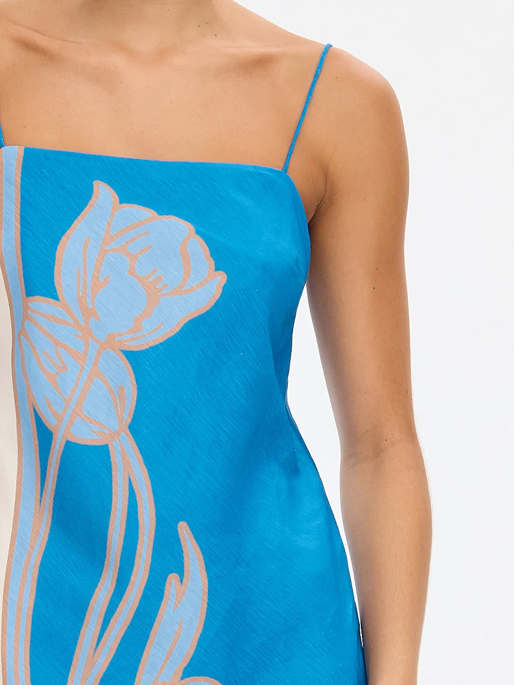 KIVARI | Fleur Mini Dress - Blue Ivory