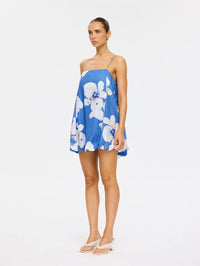 KIVARI | Rowena Bubble Mini Dress - Blue