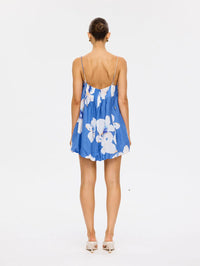 KIVARI | Rowena Bubble Mini Dress - Blue