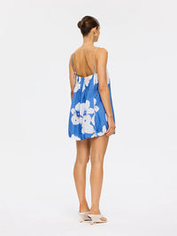 KIVARI | Rowena Bubble Mini Dress - Blue