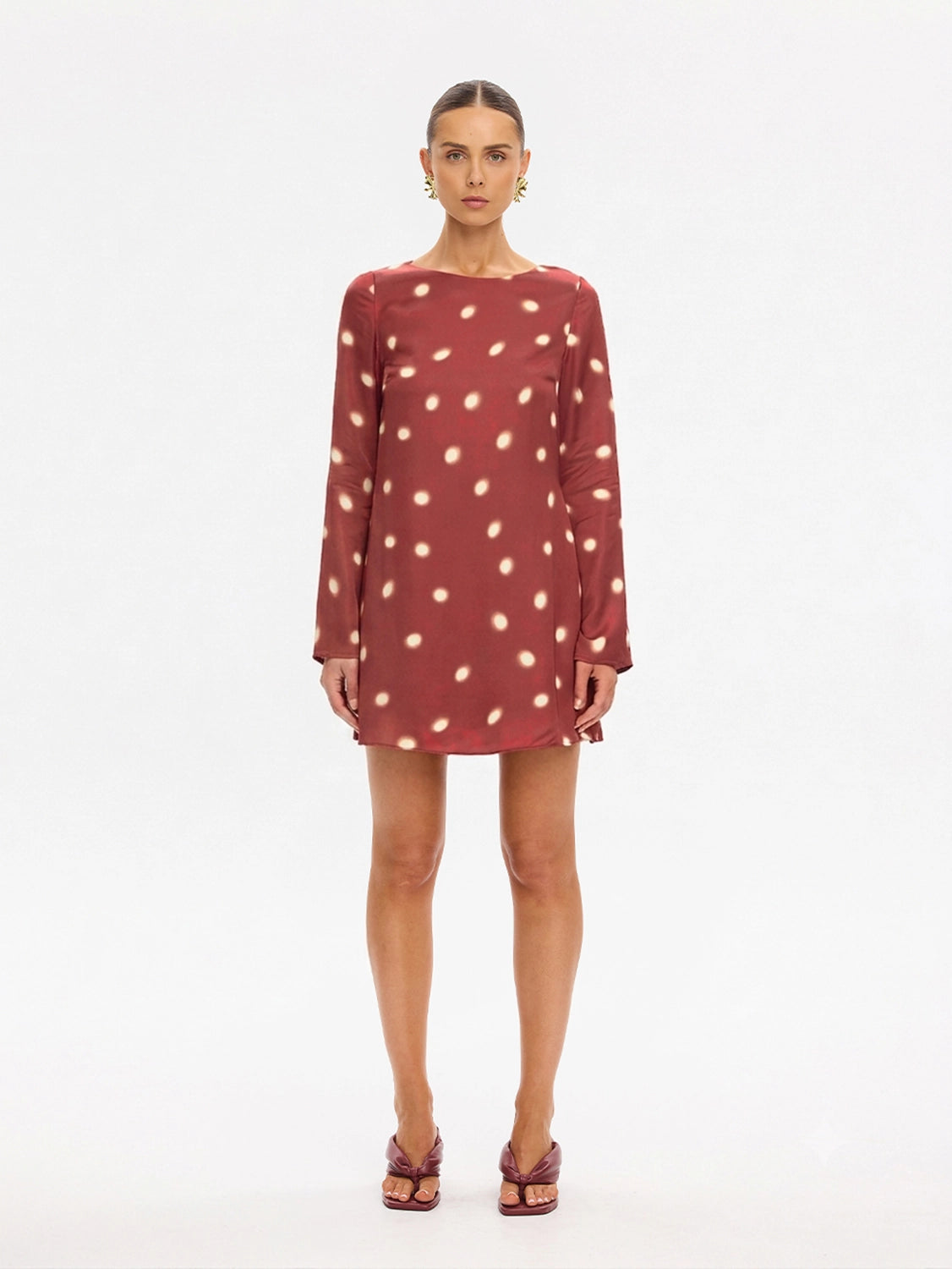 KIVARI | Saro Mini Dress - Brick