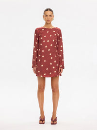 KIVARI | Saro Mini Dress - Brick
