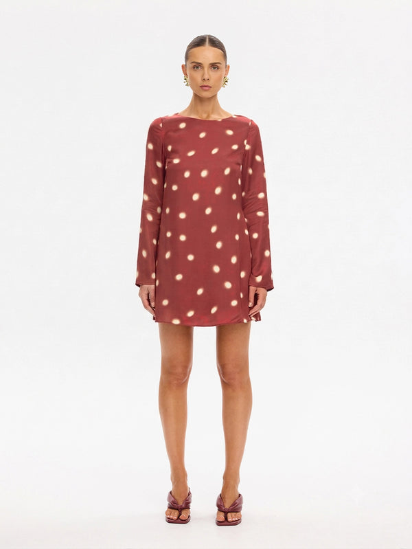 KIVARI | Saro Mini Dress - Brick