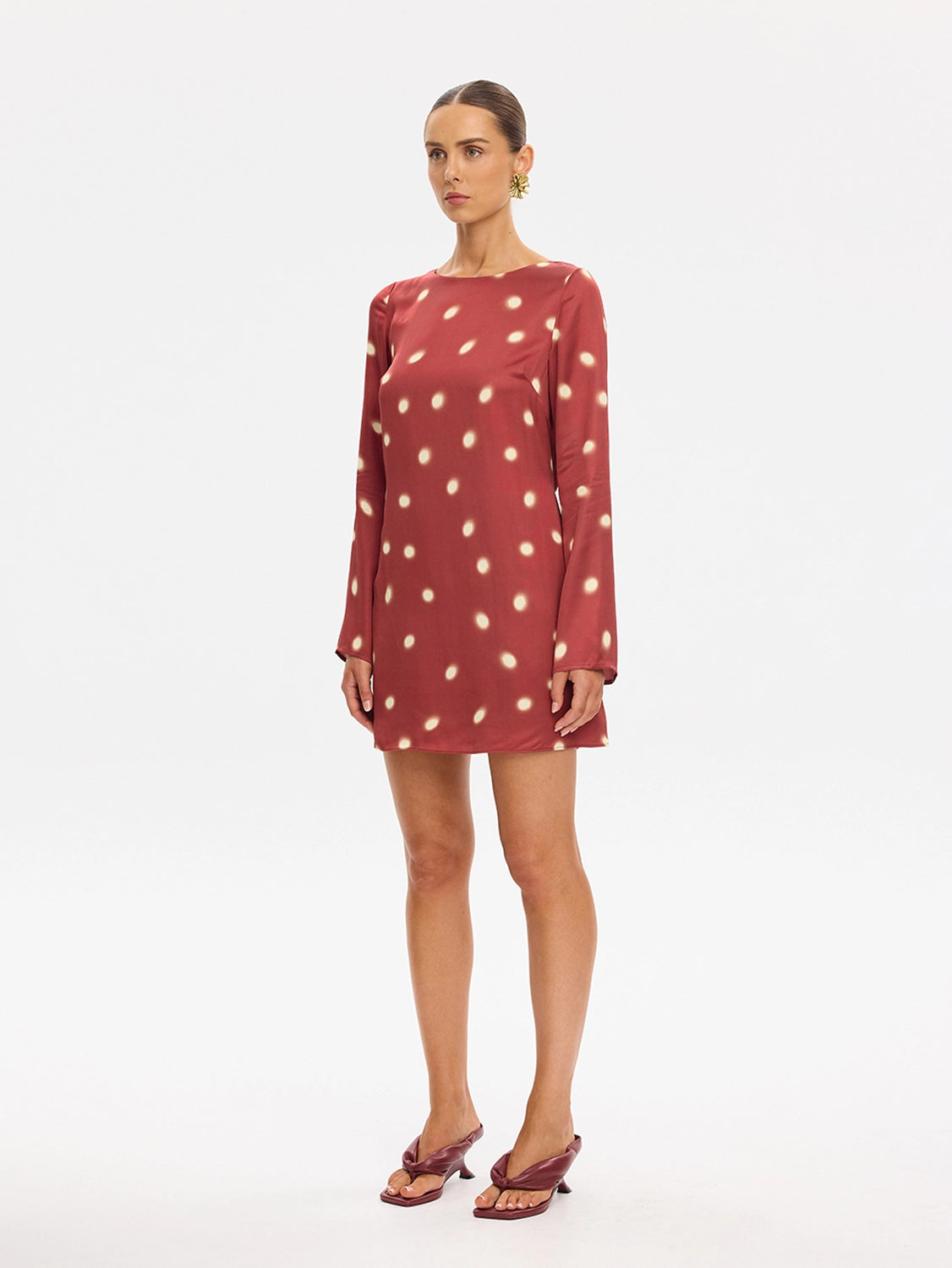 KIVARI | Saro Mini Dress - Brick