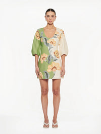 KIVARI | Lotte Mini Dress - Green Cream