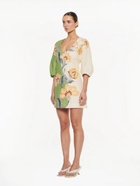 KIVARI | Lotte Mini Dress - Green Cream