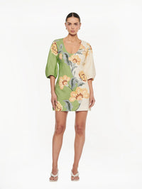 KIVARI | Lotte Mini Dress - Green Cream