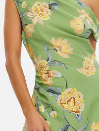 KIVARI | Eve Off Shoulder Mini Dress - Green