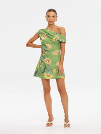 KIVARI | Eve Off Shoulder Mini Dress - Green
