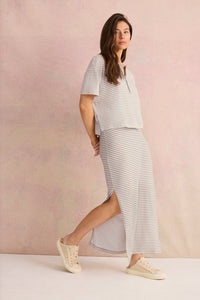 Splendid | Brooke Stripe Skirt - Fawn Stripe