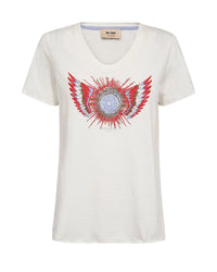 MOS MOSH | ROMI GETHI O-SS GLAM TEE - ECRU 176780