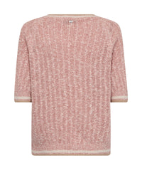 MOS MOSH | MARISOLA LINE SS LINEN KNIT - PEACHY 177710