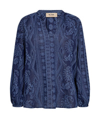 MOS MOSH | GATA ALLO BLOUSE - CROWN BLUE 178200