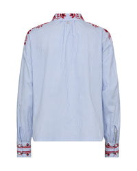 MOS MOSH | OSMO STRIPEY SHIRT - BRNR BLUE 178550